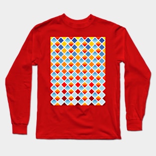 Fire and Snow (Diamond Checkered) Long Sleeve T-Shirt